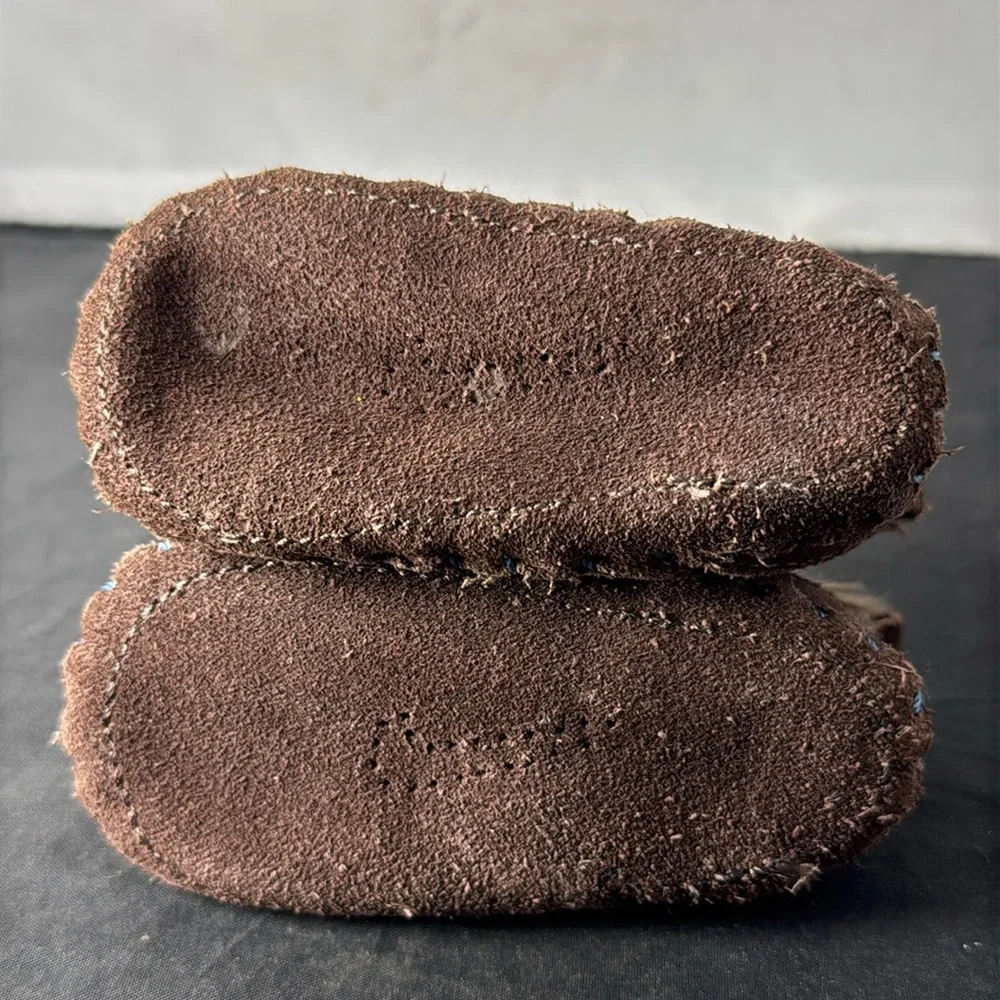 Vintage Nike Baby Crib Sneaker Booties 1C brown boots RARE